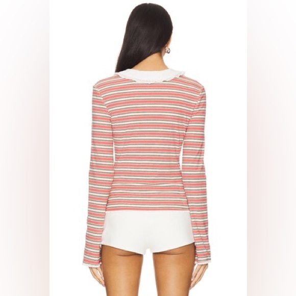 Fait Par Foutch Edith Cardigan in Scarlet Stripe NWT Size M‎ - Picture 3 of 5